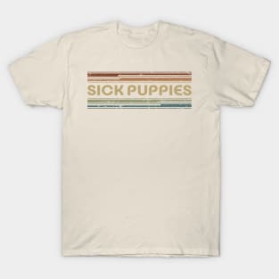 Sick Puppies Retro Lines T-Shirt